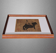 噶尔书画装裱配框服务案例